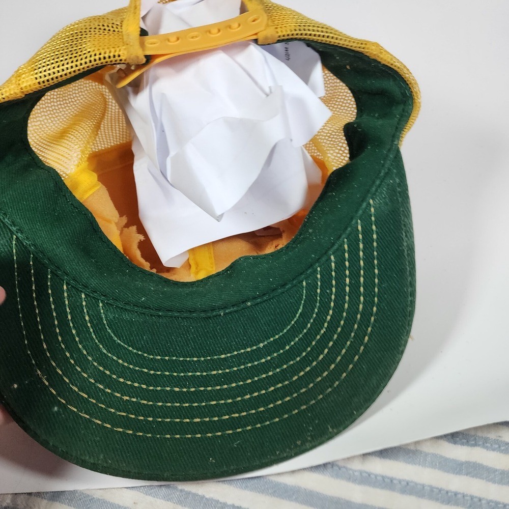 Vintage 80s DEKALB Seeds Mesh Back Trucker Hat Cap Farm Agriculture K Products - Picture 7 of 7